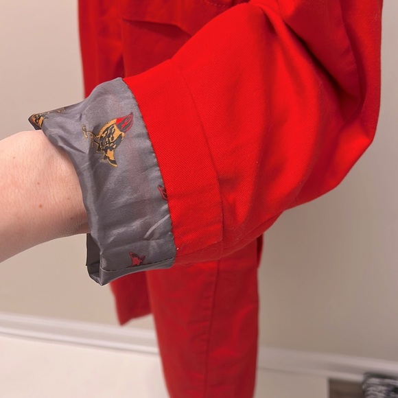 Red Bird Trench Coat - Picture 10 of 14